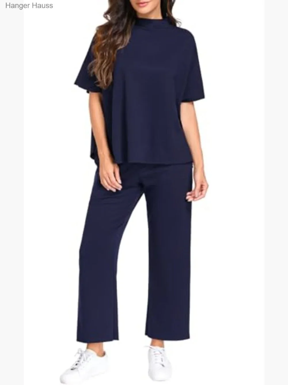 Women's Lounge Set 2 Piece Pullover Top Wide Leg Pants Matching Sets